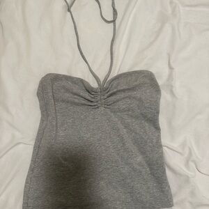 Gray Halter Neck Women's Top aritzia (tna)